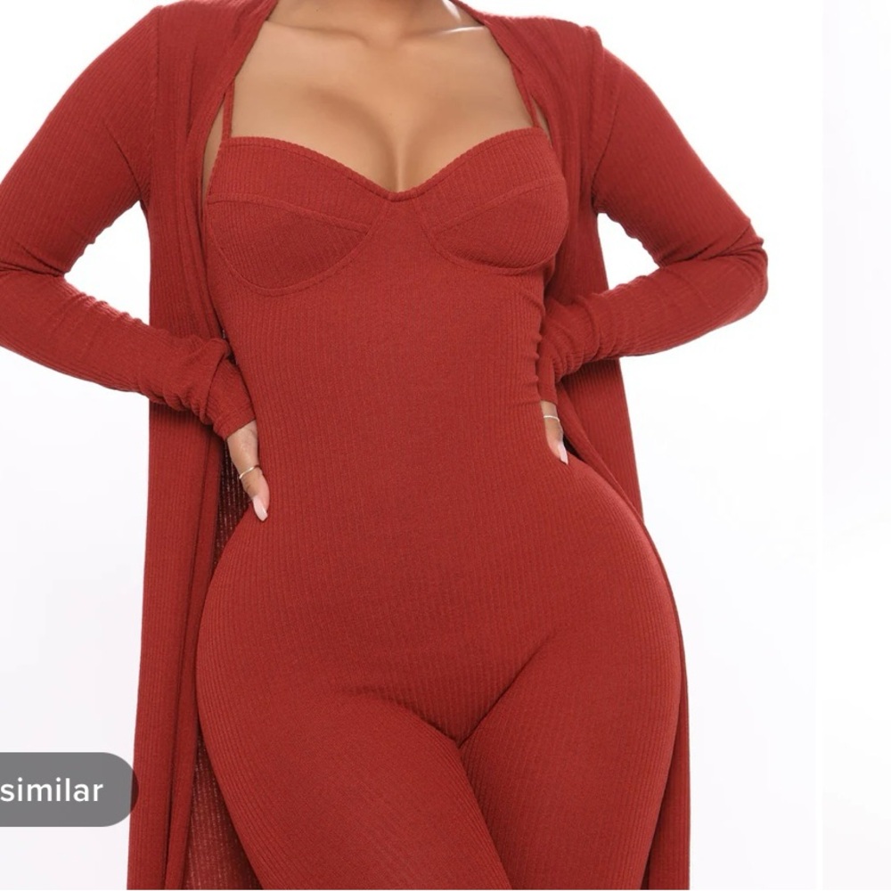 Burgundy Two Piece Set